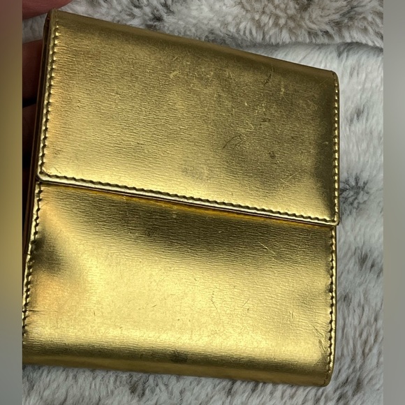 LOEWE Gold Leather Wallet - Picture 10 of 16